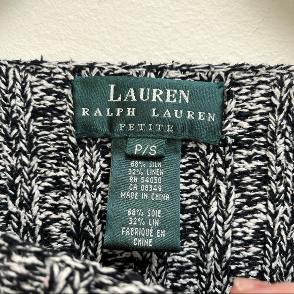 Ralph Lauren Petite Silk & Linen Round Neck Knit Sweater Size Small - Picture 4 of 8